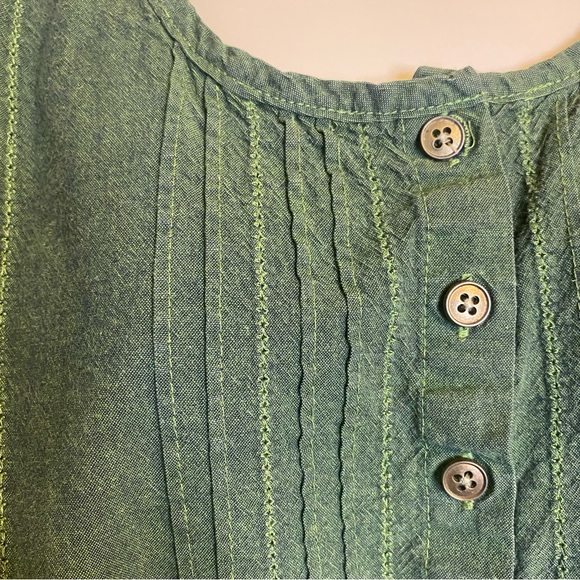 Hunter Green Caribbean Joe Bohemian Top XL - Picture 3 of 6